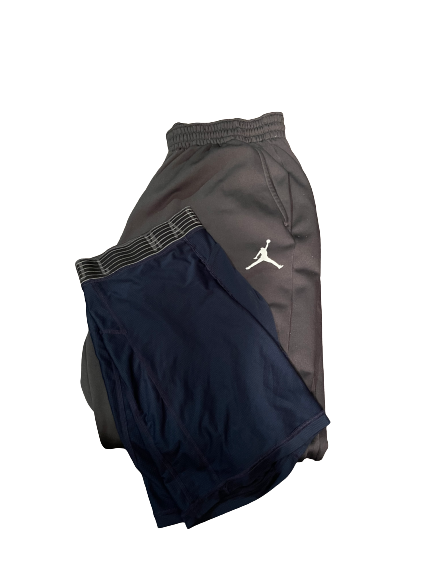 Mike McCray Michigan Football Team Issued Jordan Sweatpants & Compression Shorts Set