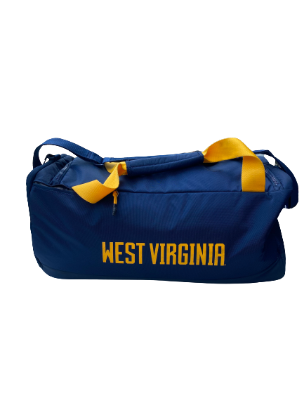 George Campbell West Virginia Football Team Issued Travel Duffel Bag
