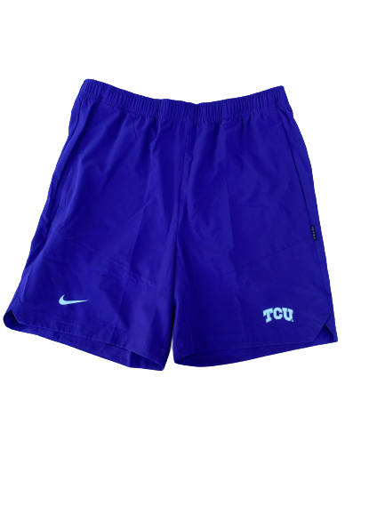RJ Nembhard TCU Basketball Team Issued Workout Shorts (Size L)