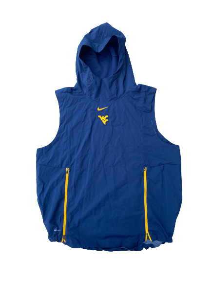 George Campbell West Virginia Football Team Issued Sleeveless Jacket (Size XL)