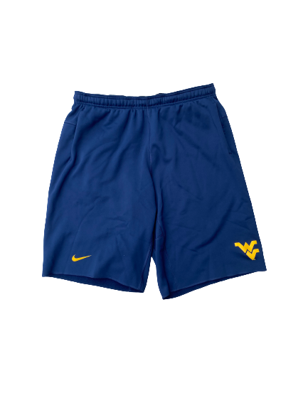 George Campbell West Virginia Football Team Exclusive Sweat Shorts (Size XL)