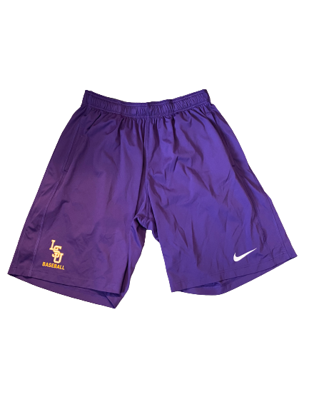 Christian Ibarra LSU Baseball Team Issued Workout Shorts (Size XL)