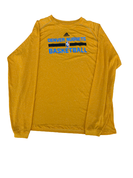 Nick Johnson Denver Nuggets Adidas Long Sleeve Shirt (Size L)