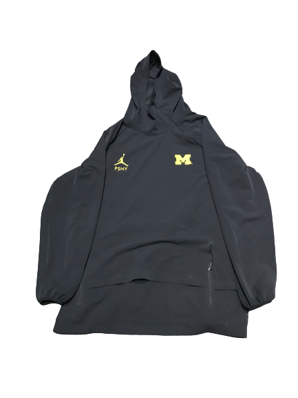 Khalid Hill Michigan Player Exclusive Jordan X PSNY Collaboration Pullover Jacket (Size XXL)