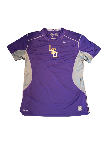 Christian Ibarra LSU Baseball Team Issued Workout Shirt (Size L)