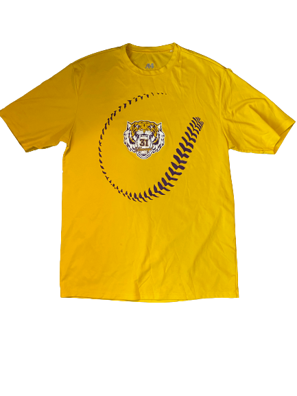 Christian Ibarra LSU Baseball Team Exclusive Workout Shirt (Size L)
