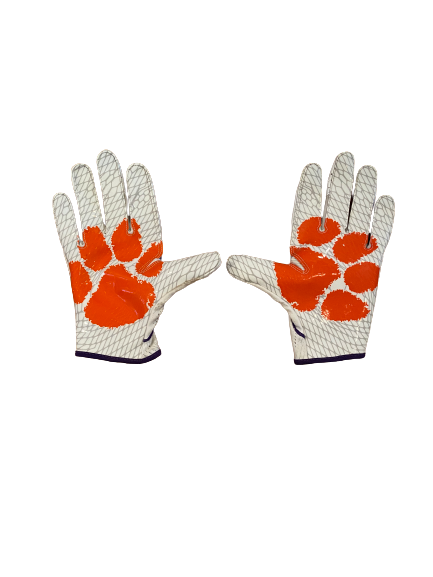 Ryan Carter Clemson Football Player Exclusive Gloves (Size L)