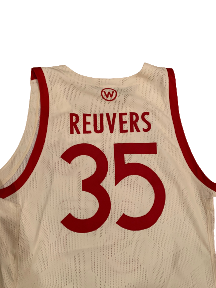 Nate Reuvers Wisconsin Basketball 2020-2021 Game Worn Alternate Uniform Set - Photo Matched