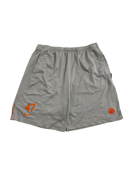 James Skalski Clemson Football Player-Exclusive Shorts With Number (Size L)