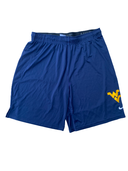 George Campbell West Virginia Football Team Issued Workout Shorts (Size XL)