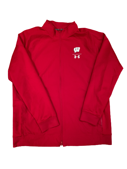 Nate Reuvers Wisconsin Basketball Team Issued Jacket (Size XXL)