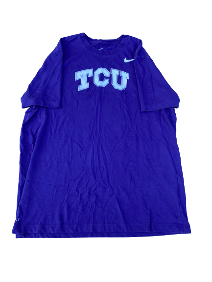 RJ Nembhard TCU Basketball Team Issued Workout Shirt (Size L)