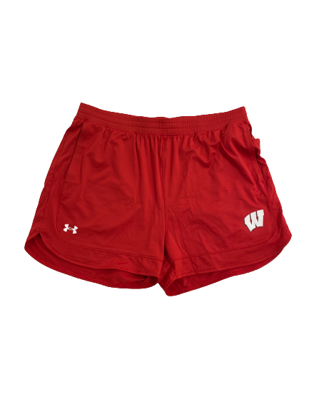 Jade Demps Wisconsin Volleyball Team-Issued Shorts (Size Women&