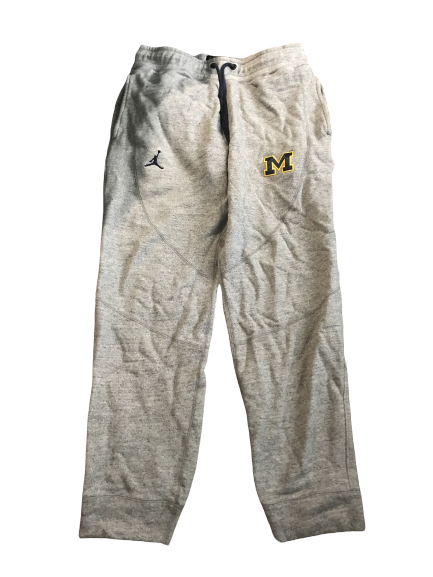 Zavier Simpson Michigan Team Issued Jordan Sweatpants (Size L)