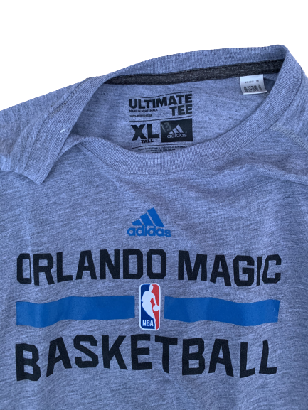 Nick Johnson Orlando Magic Adidas Long Sleeve Shirt With Number (Size XLT)