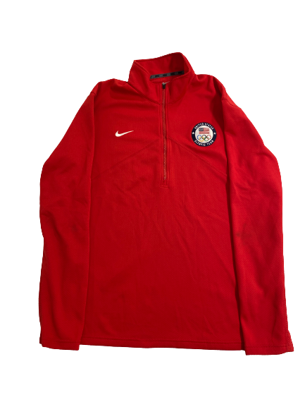 Jade Demps USA Olympic Volleyball Team-Issued 1/4 Zip Jacket (Size XL)