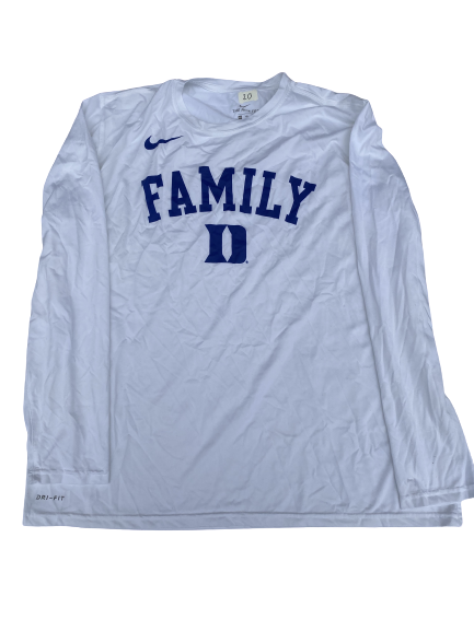 Marques Bolden Duke Basketball Team Issued "Family" Shooting Shirt (Size XXL)