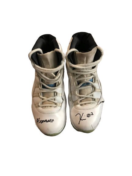 Zavier Simpson Signed & Inscribed Game Worn Jordan 11 Basketball Shoes (Photo Matched)