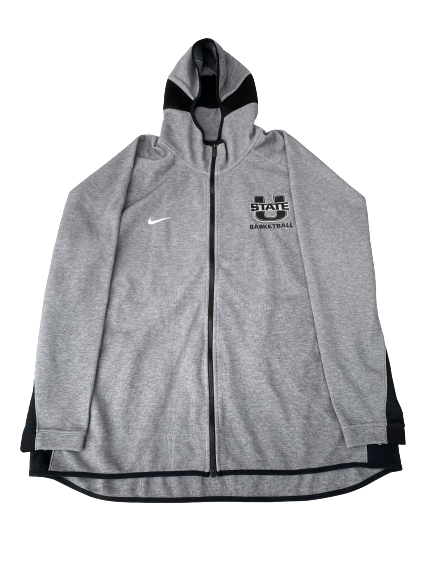 Kuba Karwowski Utah State Basketball Team Exclusive Zip Up Jacket (Size 3XL)