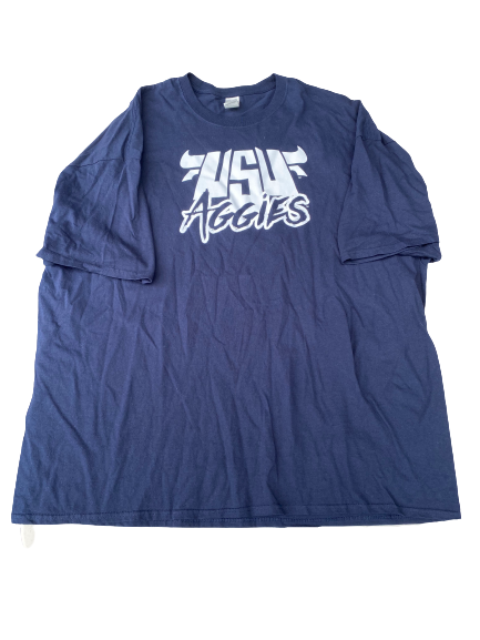 Kuba Karwowski Utah State Basketball Team Issued T-Shirt (Size 4XL)