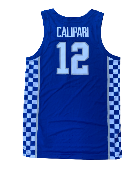 Brad Calipari Kentucky Basketball 2018-2019 Game Worn Uniform Set