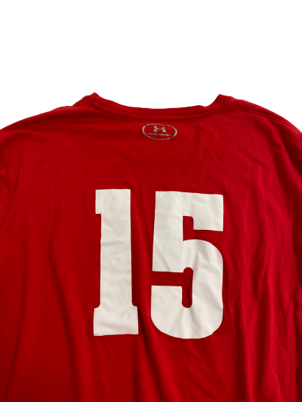 Jade Demps Wisconsin Volleyball Player-Exclusive Long Sleeve Practice Shirt With 