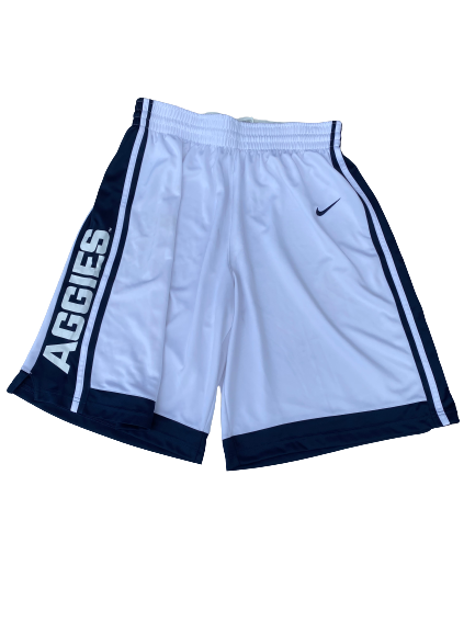 Kuba Karwowski Utah State Basketball Game Worn Shorts (Size 2XL)