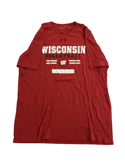 Jade Demps Wisconsin Volleyball Team-Issued T-Shirt (Size XL)