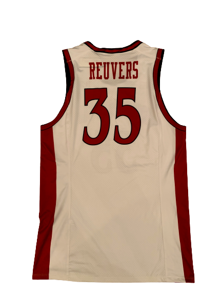 Nate Reuvers Wisconsin Basketball Game Worn Throwback Uniform Set (2/9/20 Vs Ohio State) - Photo Matched