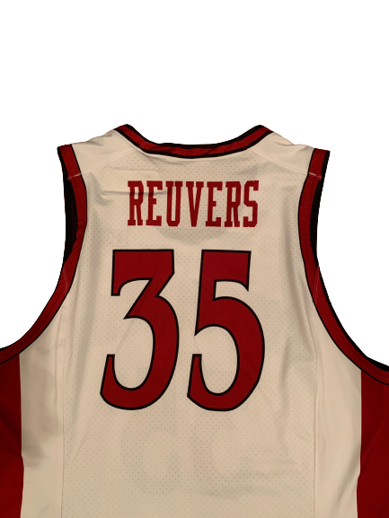 Nate Reuvers Wisconsin Basketball Game Worn Throwback Uniform Set (2/9/20 Vs Ohio State) - Photo Matched