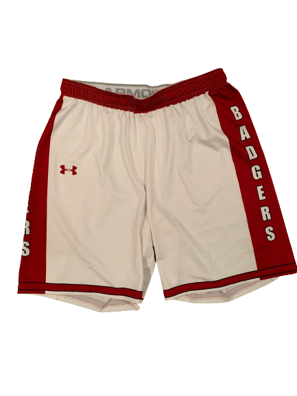 Nate Reuvers Wisconsin Basketball Game Worn Throwback Uniform Set (2/9/20 Vs Ohio State) - Photo Matched