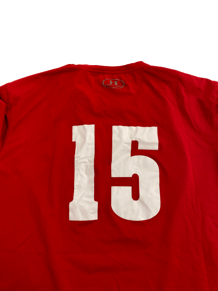 Jade Demps Wisconsin Volleyball Team-Issued Practice Shirt With 
