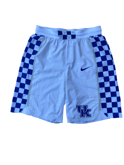 Brad Calipari Kentucky Basketball 2016-2017 Game Worn Shorts (Size 36)