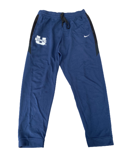Kuba Karwowski Utah State Basketball Team Issued Sweatpants (Size 3XL)