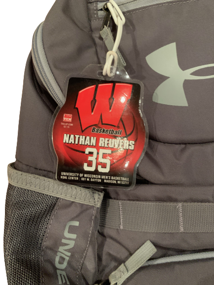 Nate Reuvers Wisconsin Basketball Team Exclusive Backpack