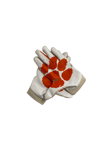 James Skalski Clemson Football Team-Exclusive Gloves (Size XL)