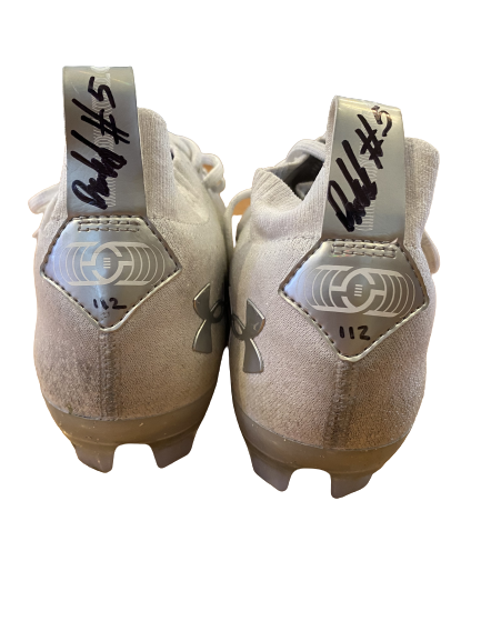 Rachad Wildgoose Wisconsin Football SIGNED Game Worn Cleats