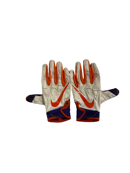 James Skalski Clemson Football Team-Exclusive Gloves (Size XXL)
