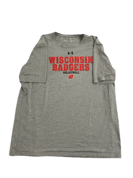 Jade Demps Wisconsin Volleyball Team-Issued Practice Shirt With 