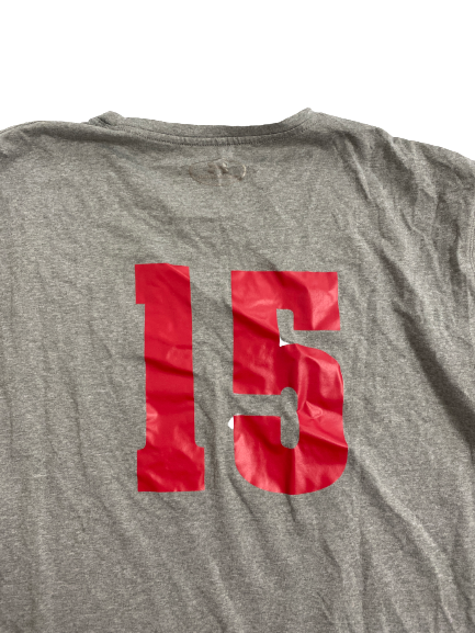 Jade Demps Wisconsin Volleyball Team-Issued Practice Shirt With 