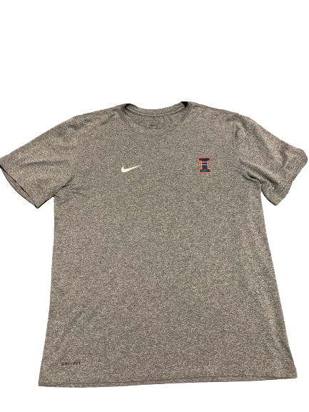 Dawson DeGroot Illinois Football Team Issued Workout Shirt (Size M)