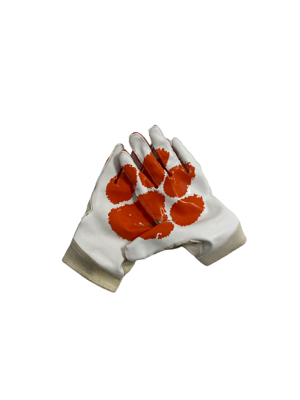 James Skalski Clemson Football Team-Exclusive Gloves (Size XXL)