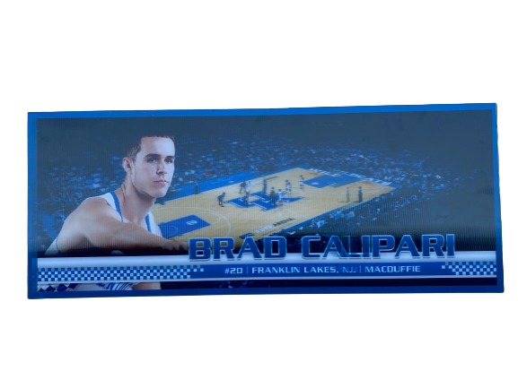 Brad Calipari Kentucky Basketball Locker Name Board