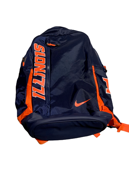 Dawson DeGroot Illinois Football Team Issued Backpack