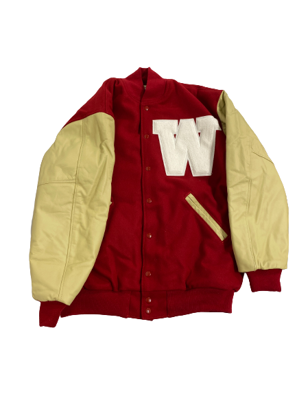 Jade Demps Wisconsin Volleyball Player-Exclusive Varsity Jacket (Size LT)