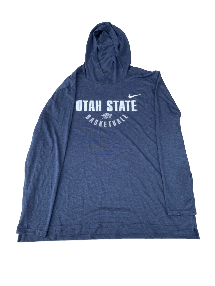 Kuba Karwowski Utah State Basketball Team Issued Sweatshirt (Size 2XL)