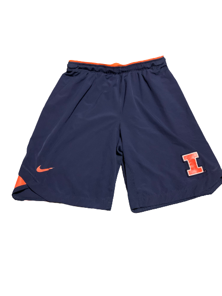 Dawson DeGroot Illinois Football Team Issued Workout Shorts (Size M)