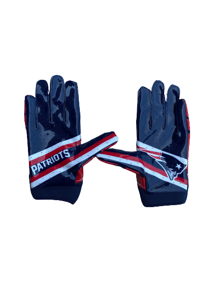 Andre Baccellia New England Patriots Exclusive Gloves (Size XL)