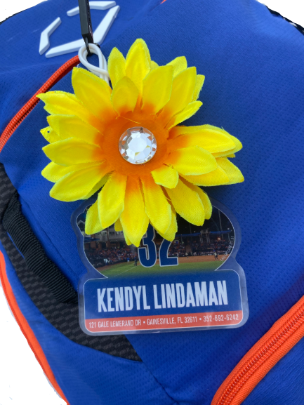 Kendyl Lindaman Florida Softball Team Exclusive Backpack with Player Tag