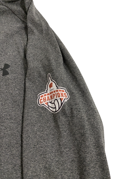 Jade Demps Wisconsin Volleyball 2021 National Champions Team-Issued 1/4 Zip Jacket (Size L)